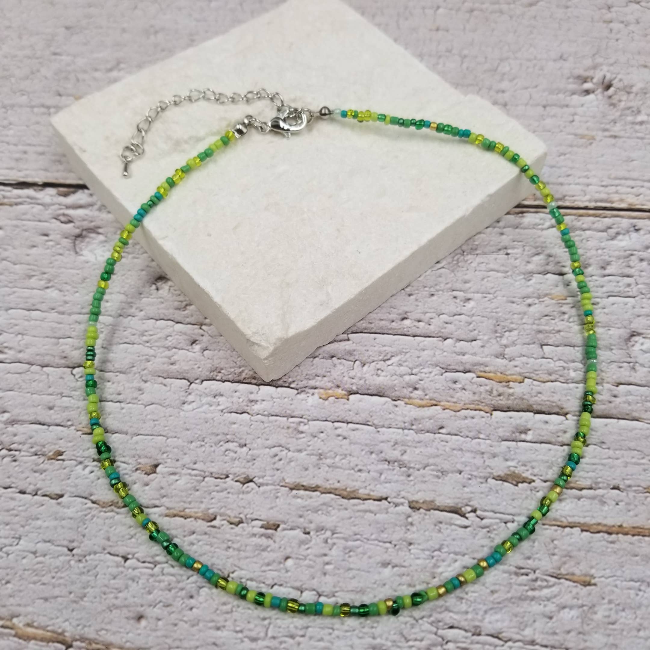 Treasure Wholesale - Wholesale Beaded/Pearl Necklace - Boho Layered Colorful Miyuke Bead Necklace2