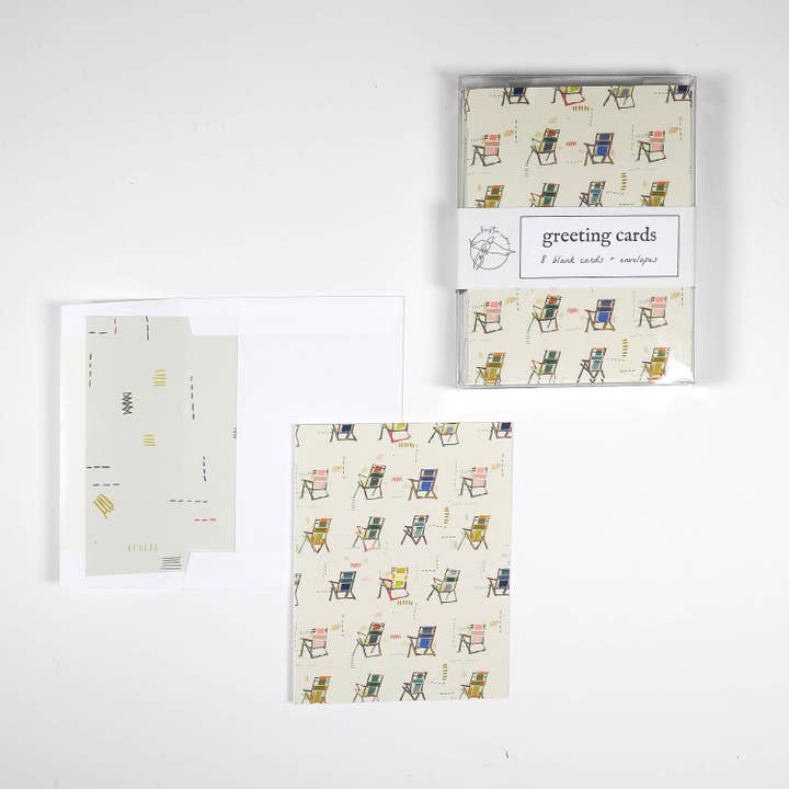 Kristin Cronic Studio - Wholesale Stationery/Notecard Set - Set of Eight "Happy Place" Greeting Cards | Sand Color6