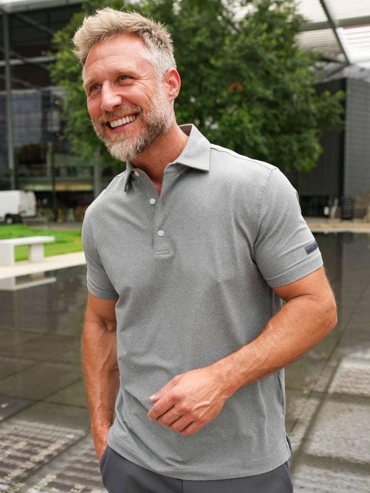 USA Palm - Wholesale Polo - Men's - Heathered Polo84