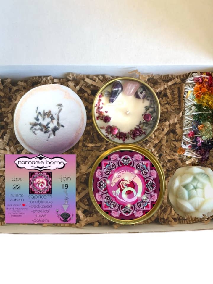 Stenbocken Presentset, Stjärntecken Present, av Namaste Home, 4 Delar för wholesale av Namaste Home