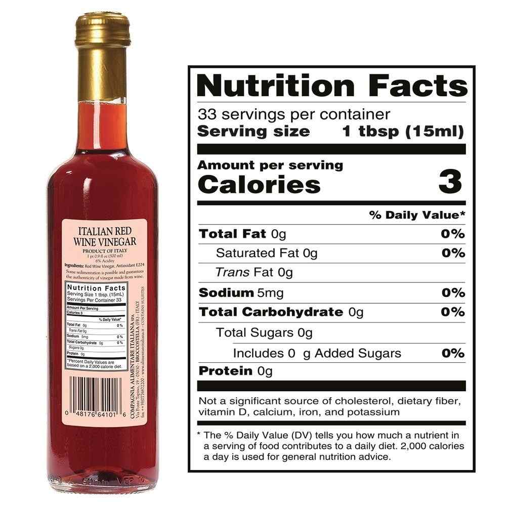 Fine Italian Food - Wholesale Vinegar - Mantova Italian Red Wine Vinegar, 17 fl. oz.3