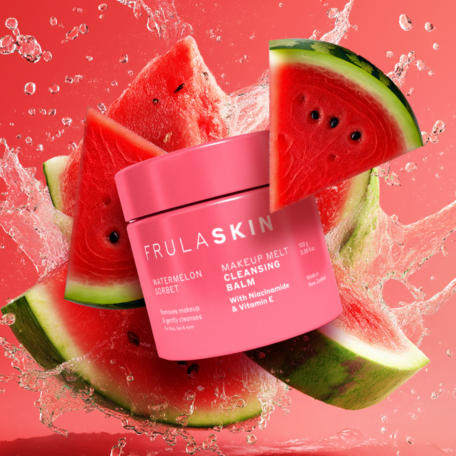 FRULA BEAUTY (The Clean Beauty Company Limited) - Wholesale Facial Cleanser - Frula - Frula-Watermelon Cleansing Balm1