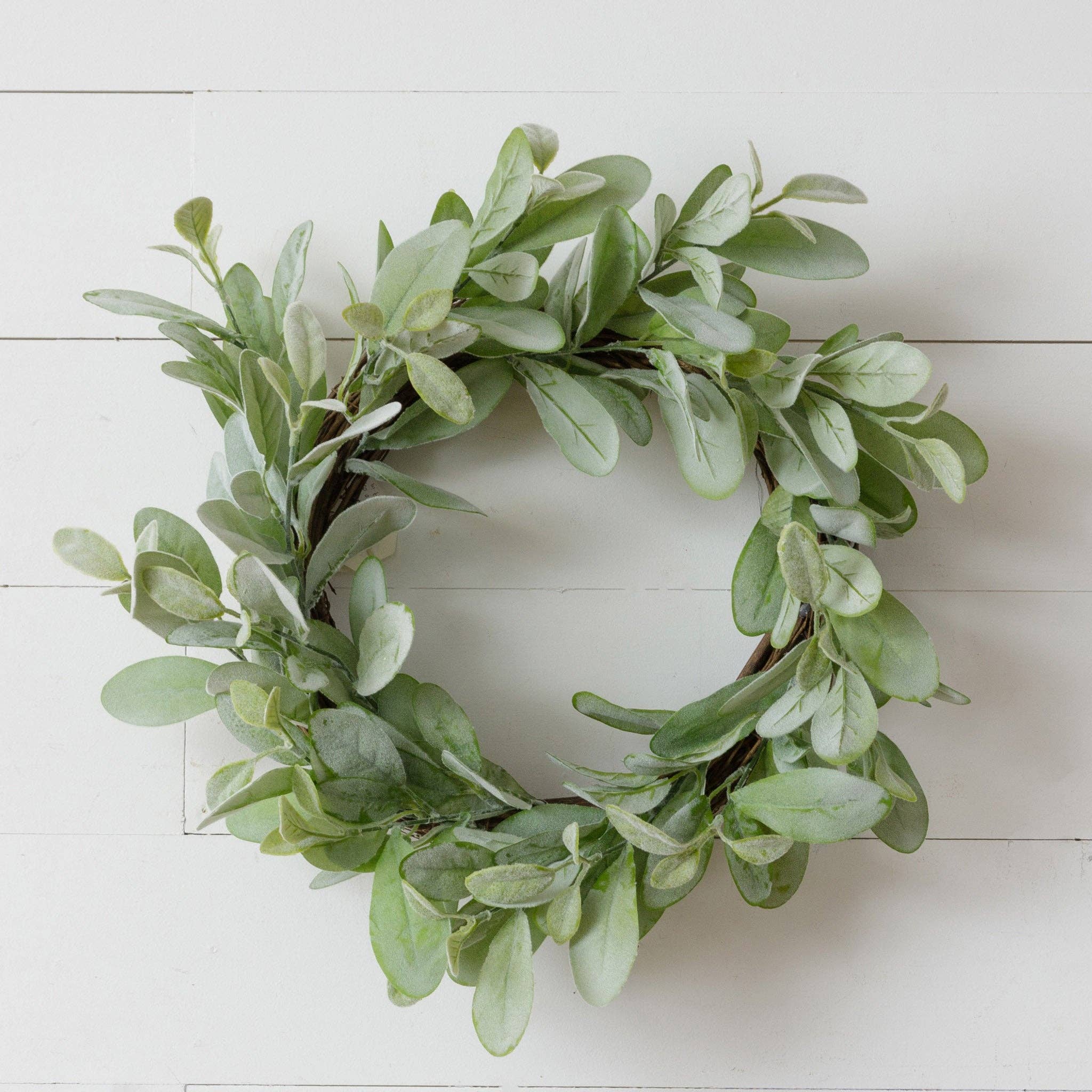 Audrey's Home & Gift - Venta al por mayor Corona - Corona de flores con forma de ramita, oreja de cordero (PC)0