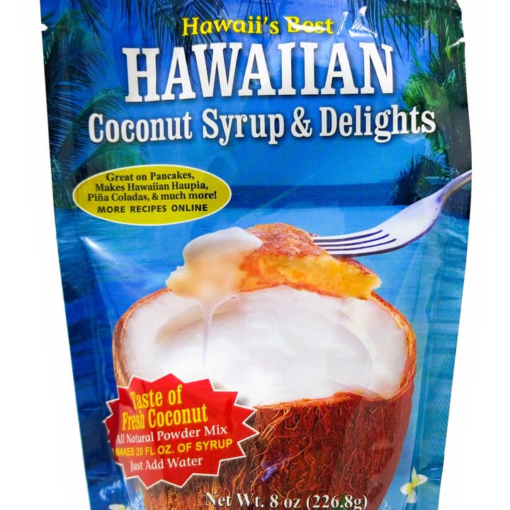 Hawaii's Best Hawaiian Coconut Syrup & Delights - All Natural Mix (8oz) for wholesale by Mulvadi Corporation