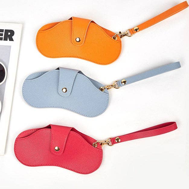 Dipped Shop - Wholesale Eyewear Cases & Holders - Women's - Soft Leather Portable Lanyard Glasses Case DP25B9321