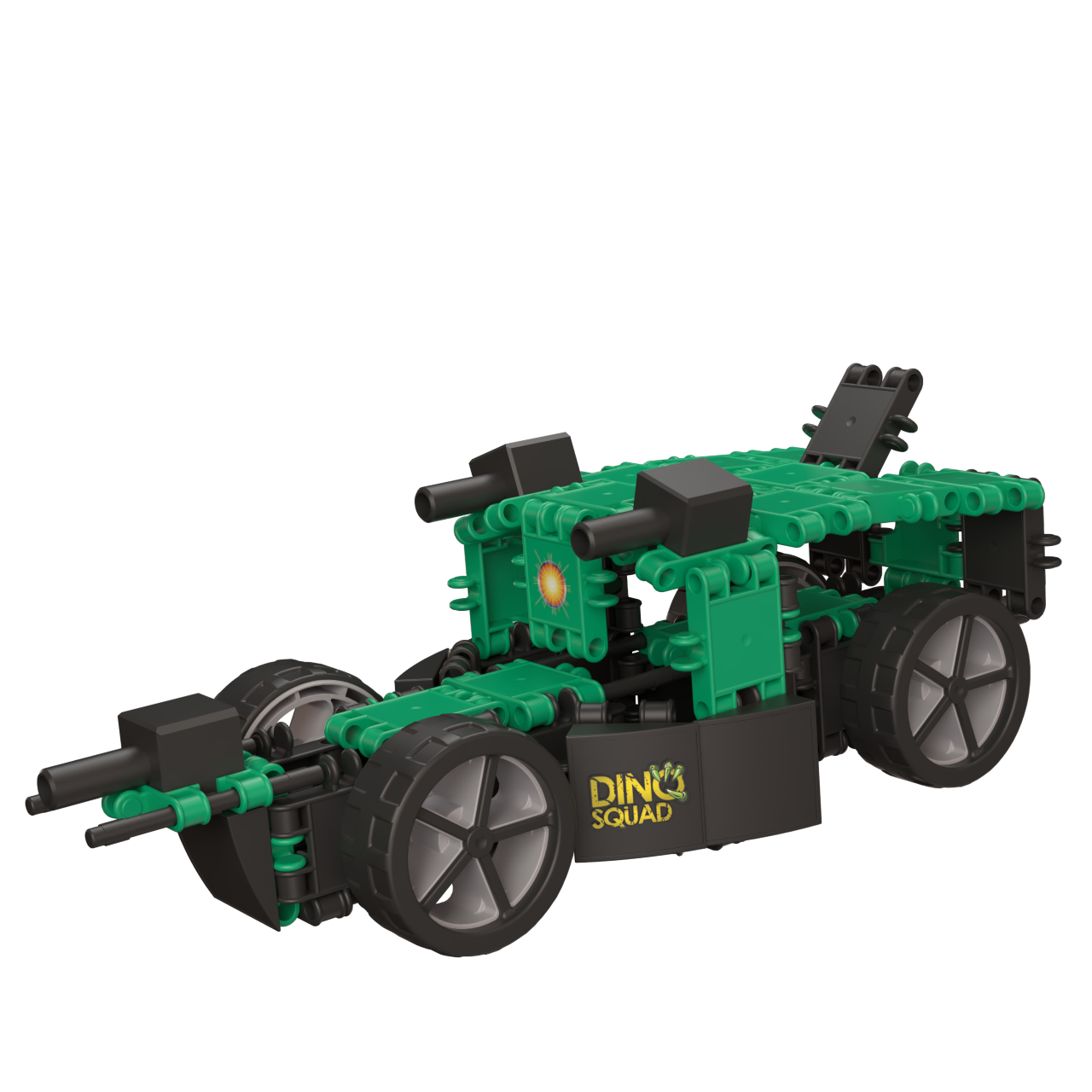 CLICS NV – Großhandel Baukasten – Kinder – Clics Bucket 6 in 1 Dino - hergestellt aus recyceltem Material4