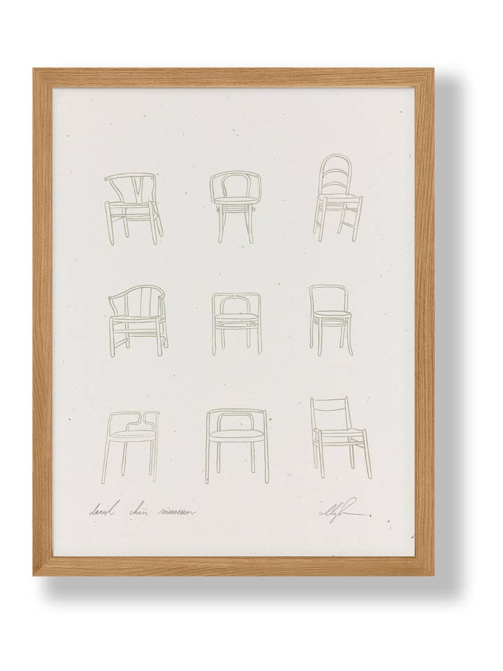 Danish Chair Museum Art Print for wholesale by Cocoshalom
