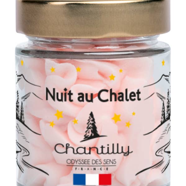 Night at the Chalet - Gourmet Chantilly Christmas Candle 80g for wholesale by ODYSSÉE DES SENS