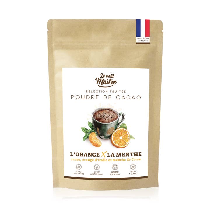 Cocoa powder, orange, and mint for wholesale by Le petit maître