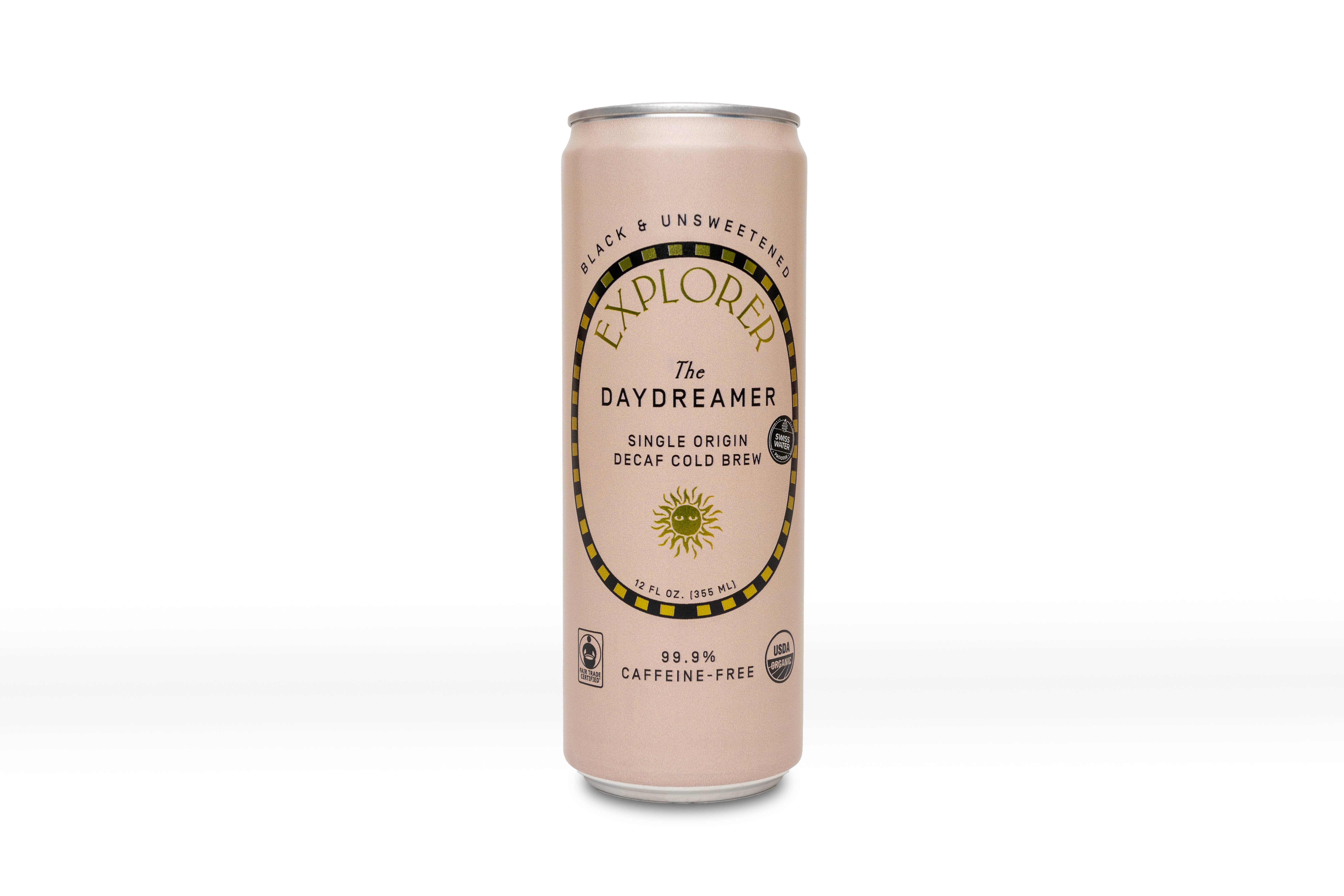 Explorer Cold Brew - Wholesale Iced Coffee/Cold Brew - The Daydreamer Decaf Cold Brew RTD 12oz (12pk Case)