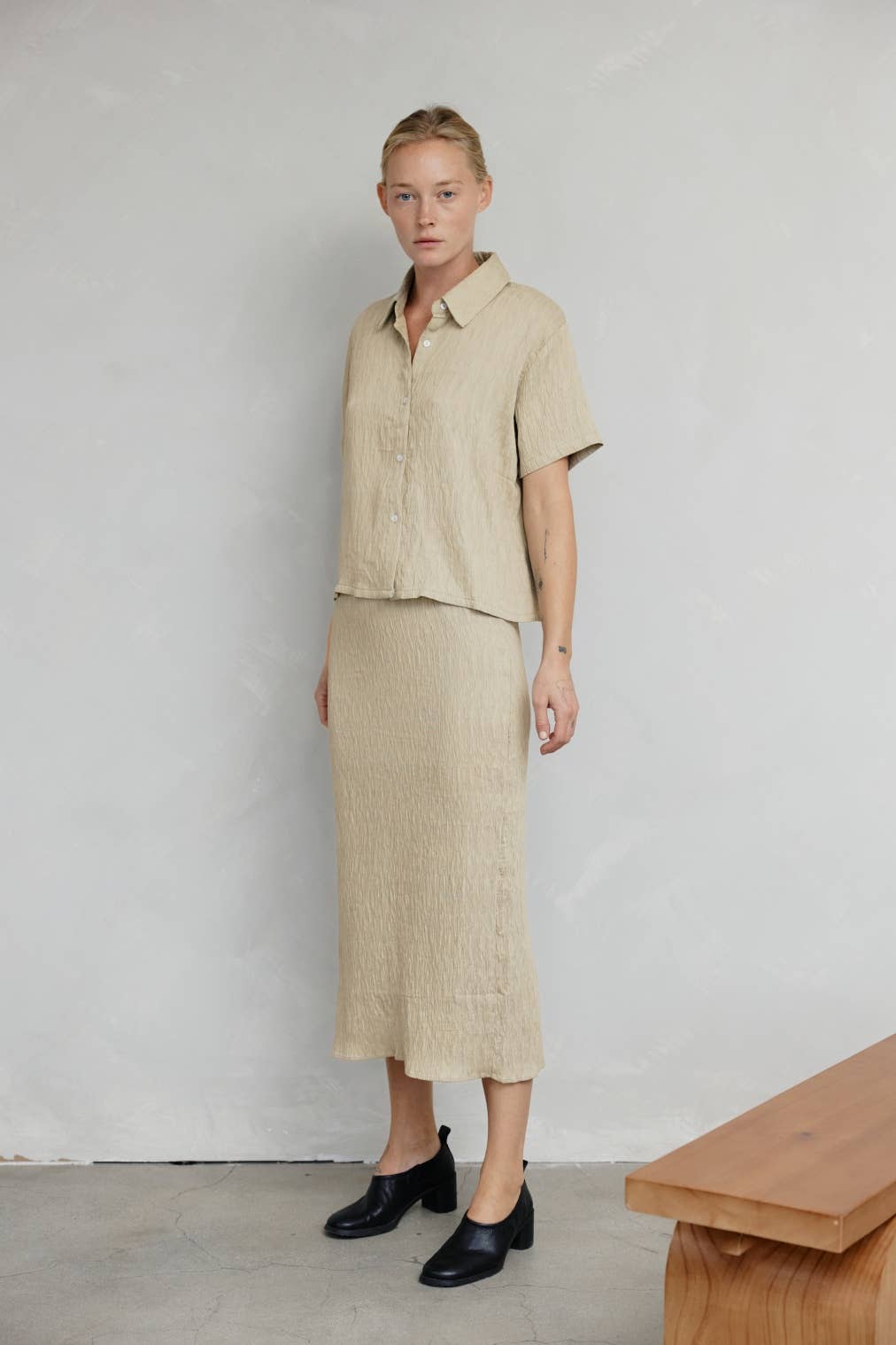 MOD REF – Camisa com botões no colarinho – Mulher por atacado – The Miranda Top | Topo com Botão Texturizado28