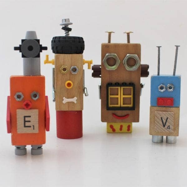 Make Kit – Engroshandel DIY-hobbysæt – Børn – DIY Craft Kit - Lav din egen robotfamilie