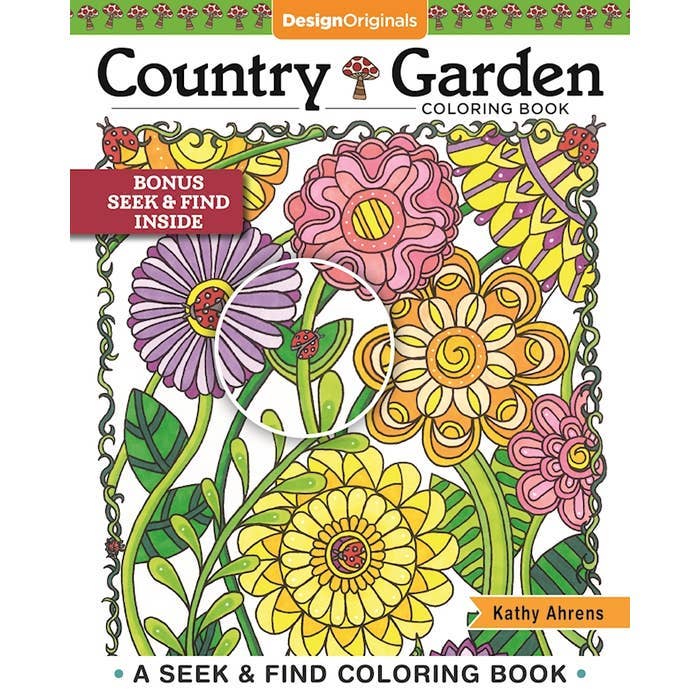 Coloring Book - Country Garden for wholesale by Wellspring