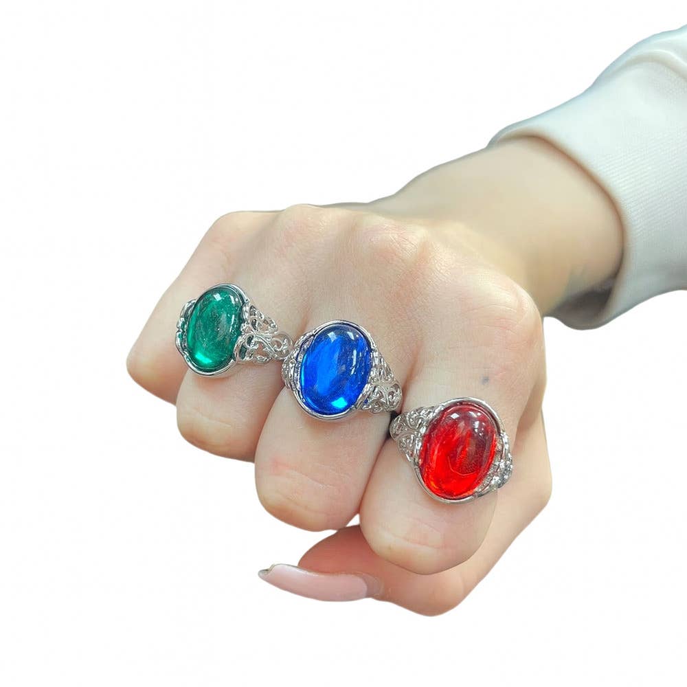 Stylex Party – Engroshandel Statementring – Juvelerede ringe Nyhed Fancy Dress Smykker Tilbehør0