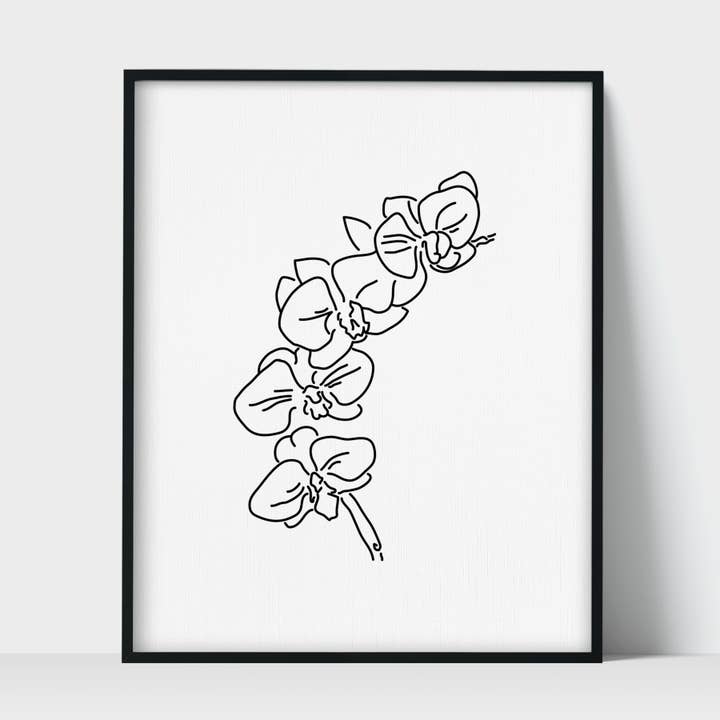 Flower Orchid Unframed Art Print for wholesale by Scenic Route Shop