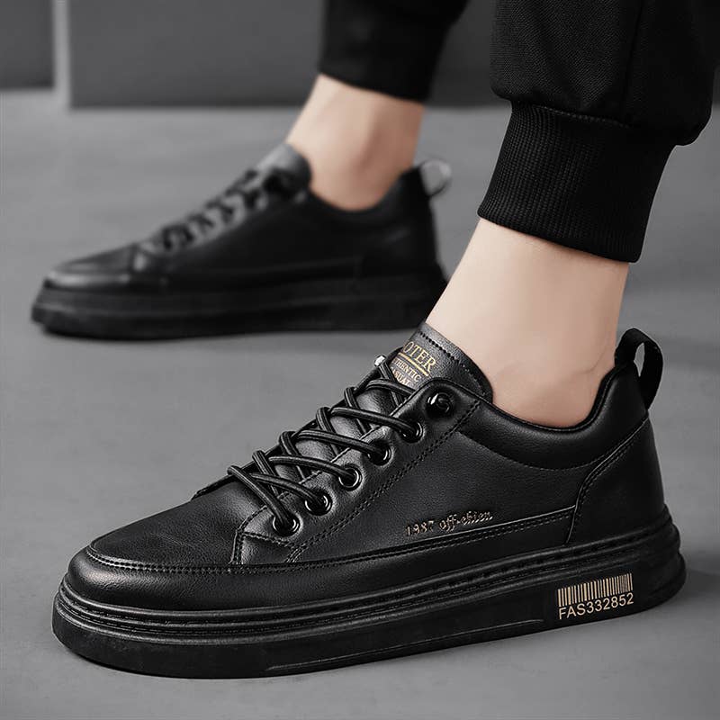 Calseosvic - Wholesale Lifestyle trainers – Men′s - Black versatile men's skate shoes cheap1