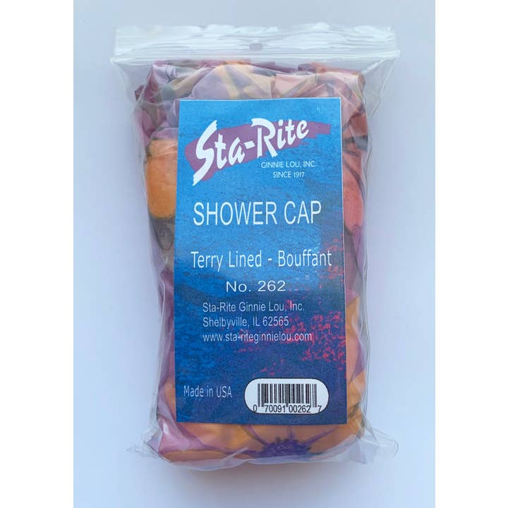 Sta-Rite Ginnie Lou - Wholesale Showercap - Terry-Lined Bouffant Shower Cap1