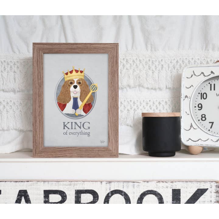 Laura Bergsma Studio - Venta al por mayor Ilustración - Lámina artística Cavalier King Charles Spaniel, diseño King5