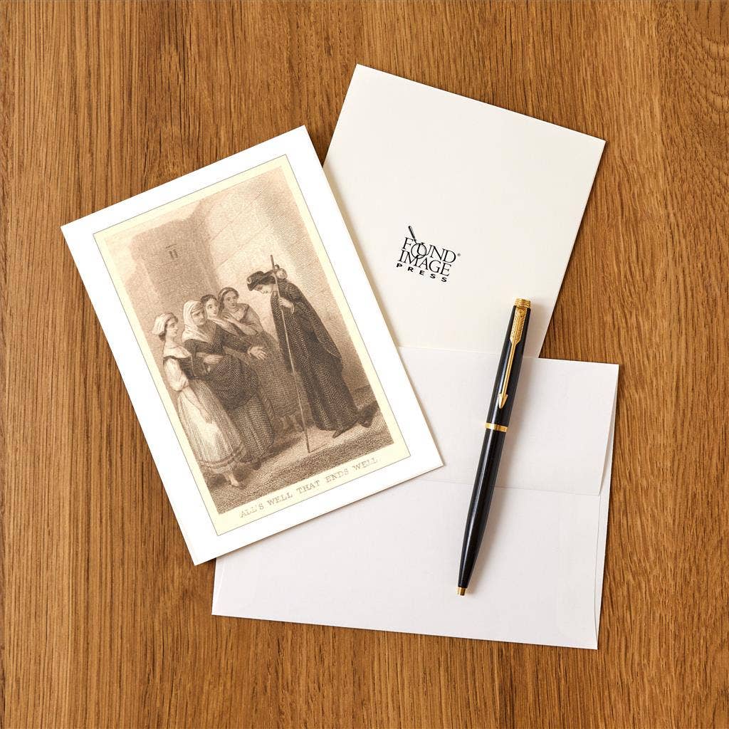 Found Image Press – wholesale Stationery/notecard set – Greeting Card LT-52 Scene from Alls Well that Ends Well1