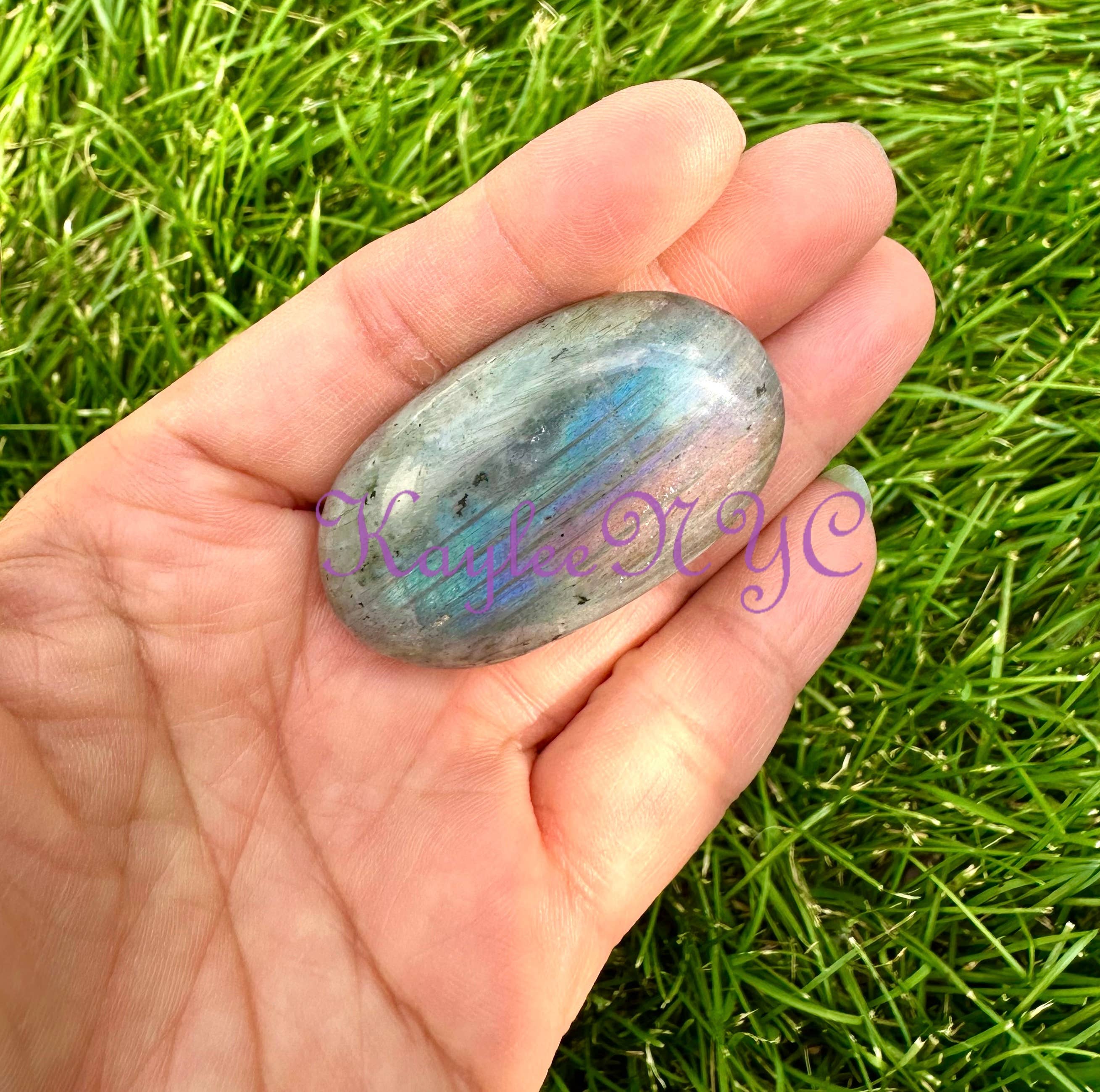 KayleeNYC – Großhandel Spiritueller Stein/Kristall – 2 lbs (0,91 kg) Natürlicher Sonnenuntergang Labradorit Palmstein Kristall8