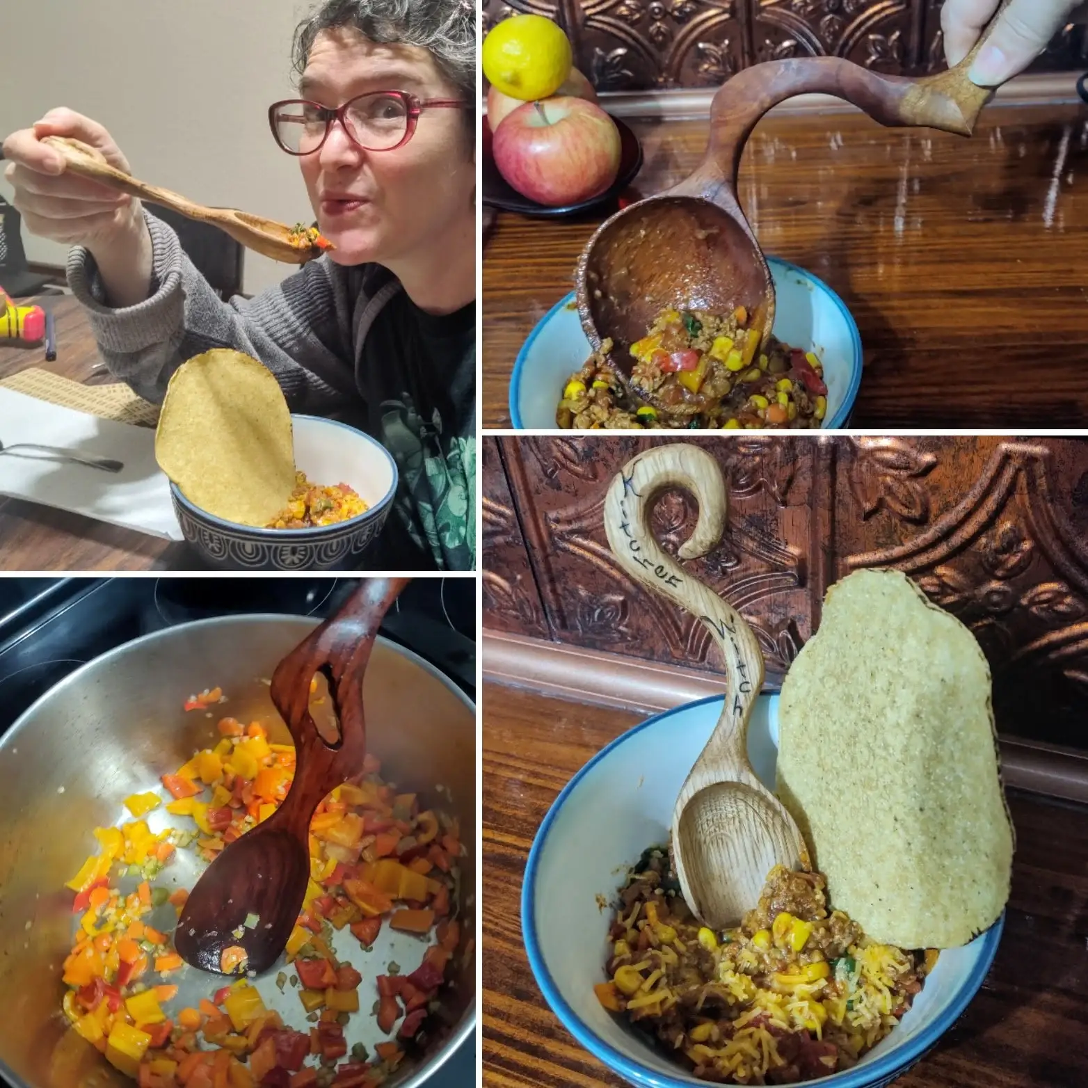 Chaos Woods - Wholesale Kitchen Spoon - Wood Spoon "Kitchen Witch" or customizable - Hand carved Oak11