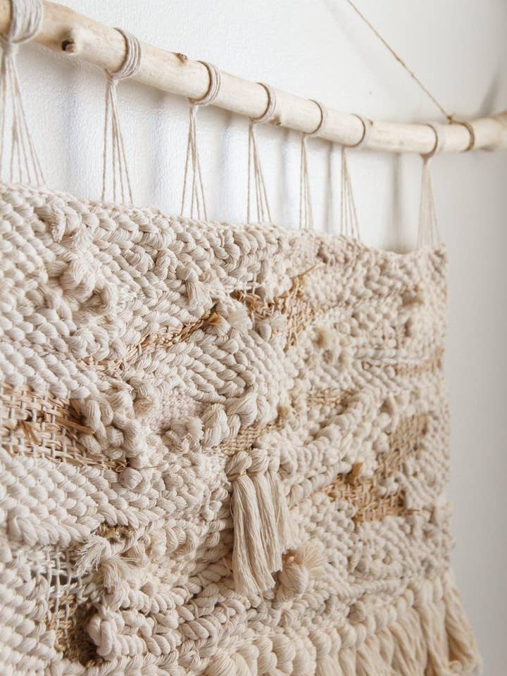 RTS - Natural Twine + Rope | Woven Wall Hanging for wholesale by little oak + co.