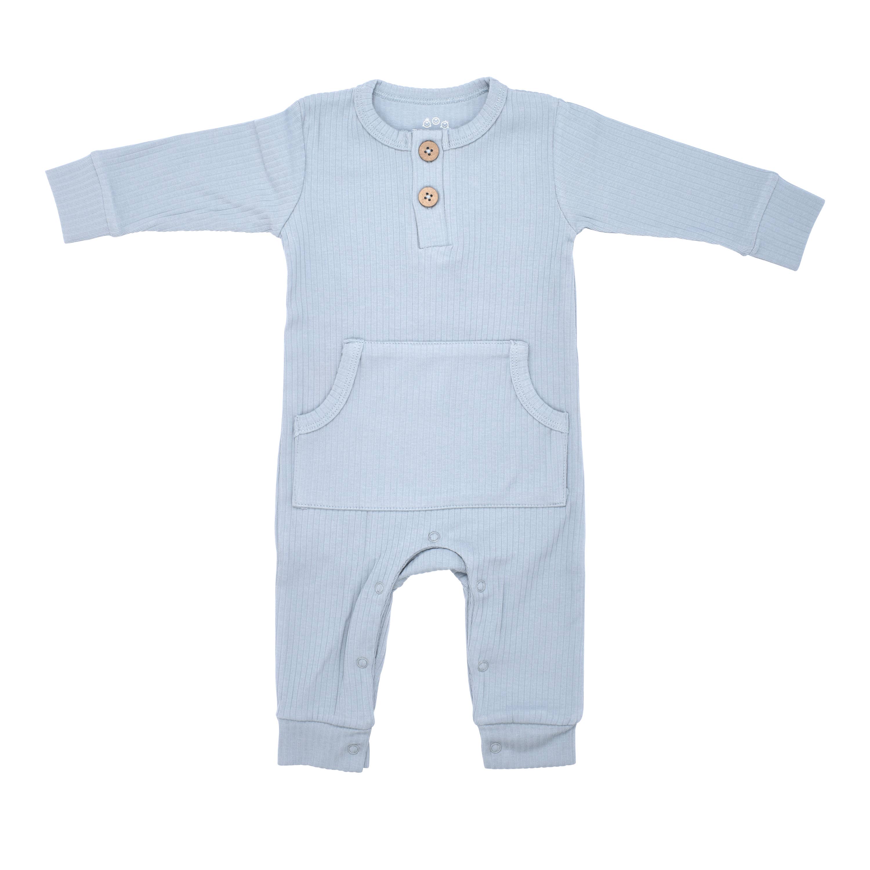 Three Little Tots - Wholesale Rompertje - Baby - Baby ribgebreide romper met zakken0