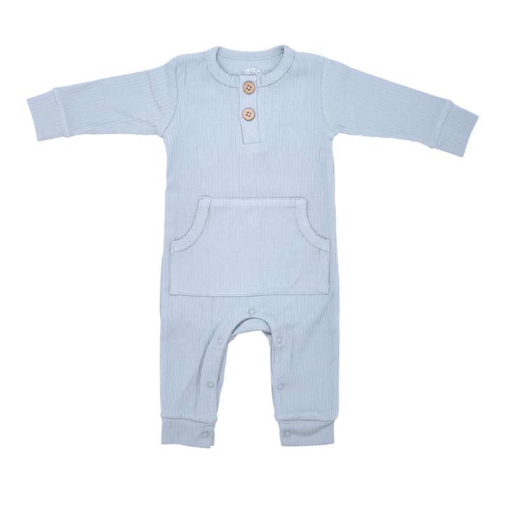 Three Little Tots - Wholesale Rompertje - Baby - Baby ribgebreide romper met zakken