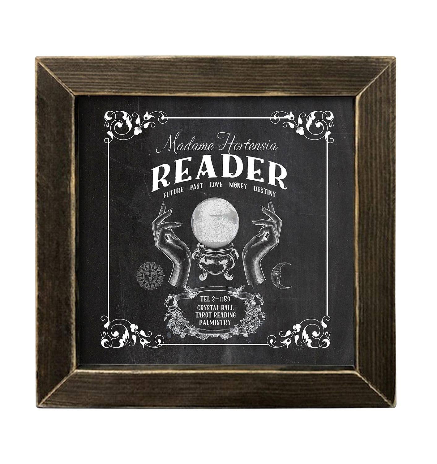 JanMichaels Art & Home – Großhandel Wandschild – SIX492A Meine Kristallkugel — Halloween — Herbst — Gruselig — Schwarz — Kunst3