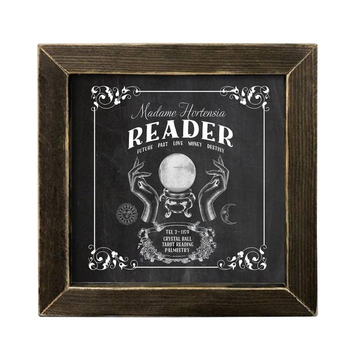 JanMichaels Art & Home – Großhandel Wandschild – SIX492A Meine Kristallkugel — Halloween — Herbst — Gruselig — Schwarz — Kunst3