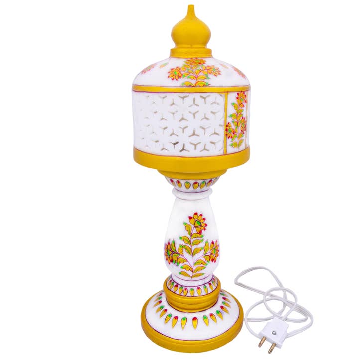 Lampe en marbre Odessa Lavish Touch pour la vente par Pelicano