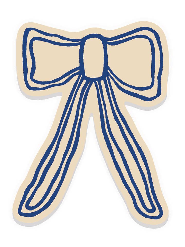 Bow Vinyl Sticker for wholesale by Christine Witmore