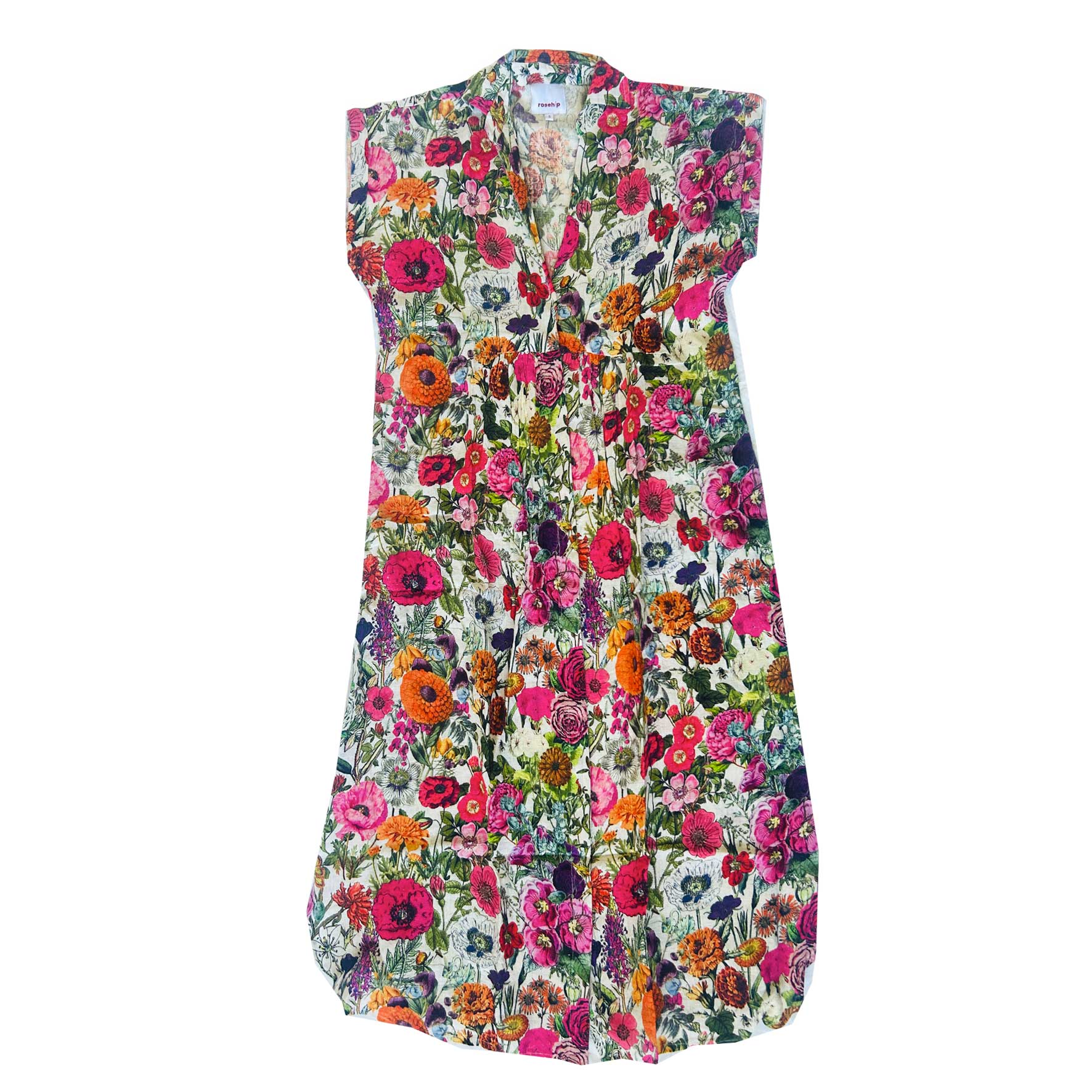 Rosehip Design - Wholesale Dress - Women's - Kate Linen Dress - Carnival1