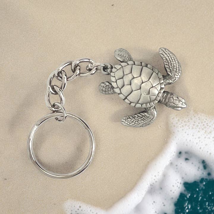 Big Blue by Roland St John - Wholesale Keychain - Unisex - Sea Turtle Keychain – Sea Life Collection – Pewter1