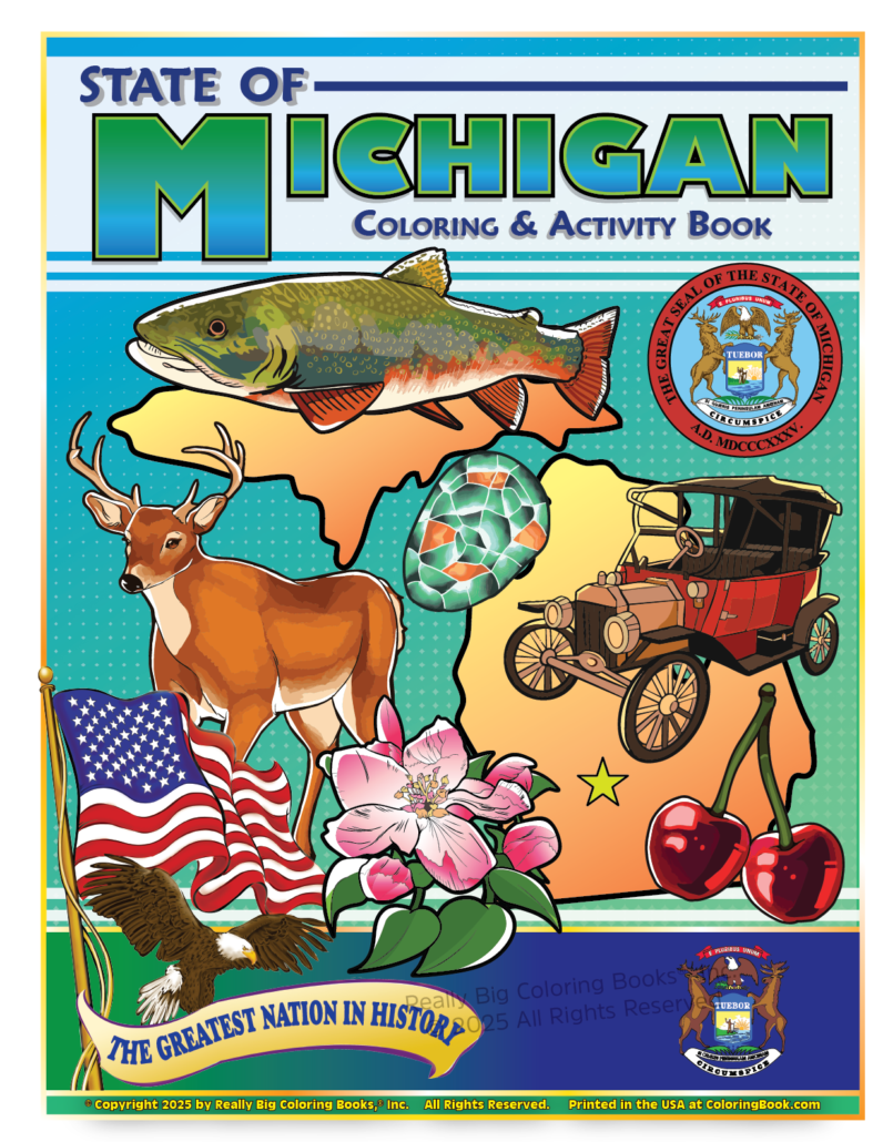 Really Big Coloring Books | ColoringBook.com – Großhandel Mal- & Aktivitätsbuch – Kind & Baby – Malbuch der Michigan State 8,5 x 110