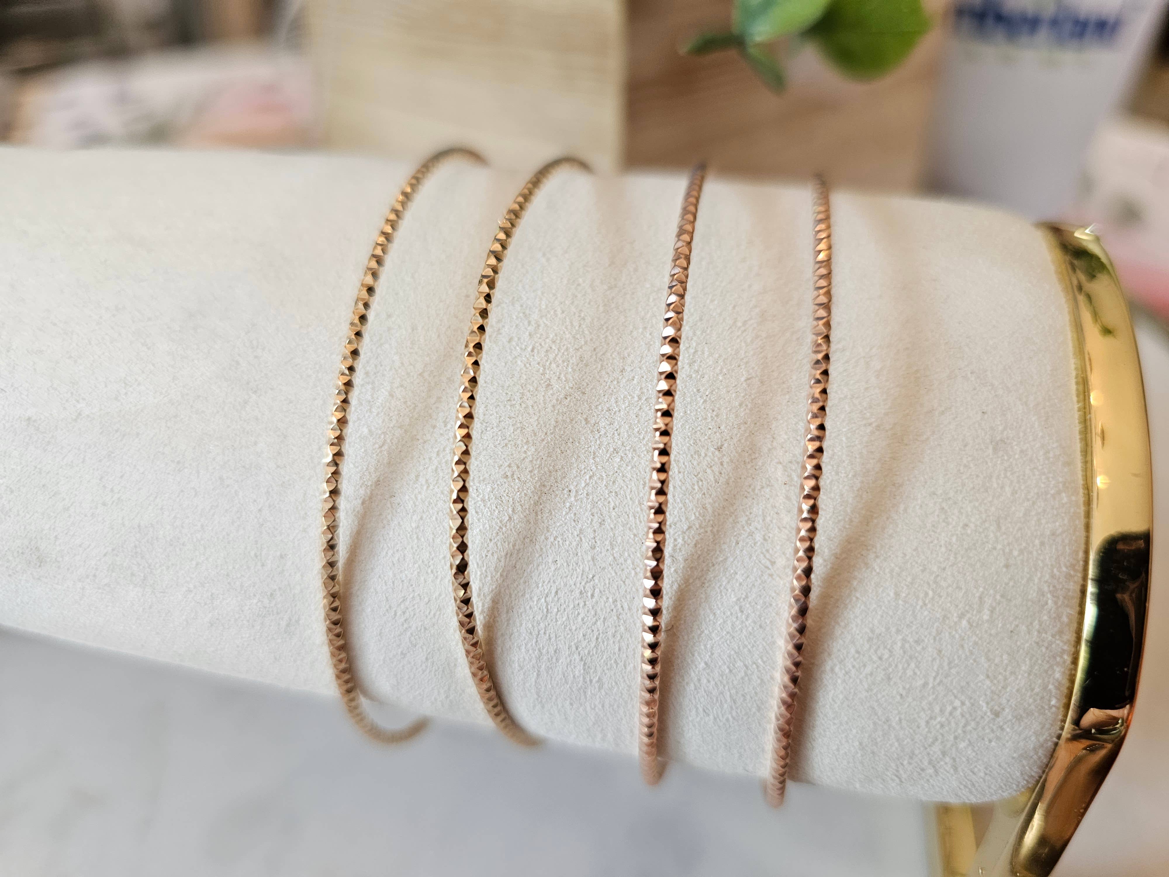 Half Moon Jewelry Designs - Wholesale Bangle Bracelet - permanent jewelry bangle (Sparkle), Bangle blank for PJ3