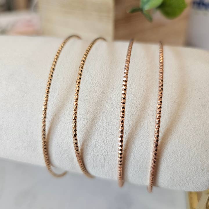 Half Moon Jewelry Designs - Wholesale Bangle Bracelet - permanent jewelry bangle (Sparkle), Bangle blank for PJ3