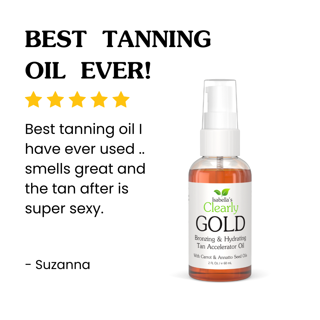 Isabella's Clearly - Wholesale Self-Tanner - GOLD, Natural Bronzing Tanning Accelerator Oil4
