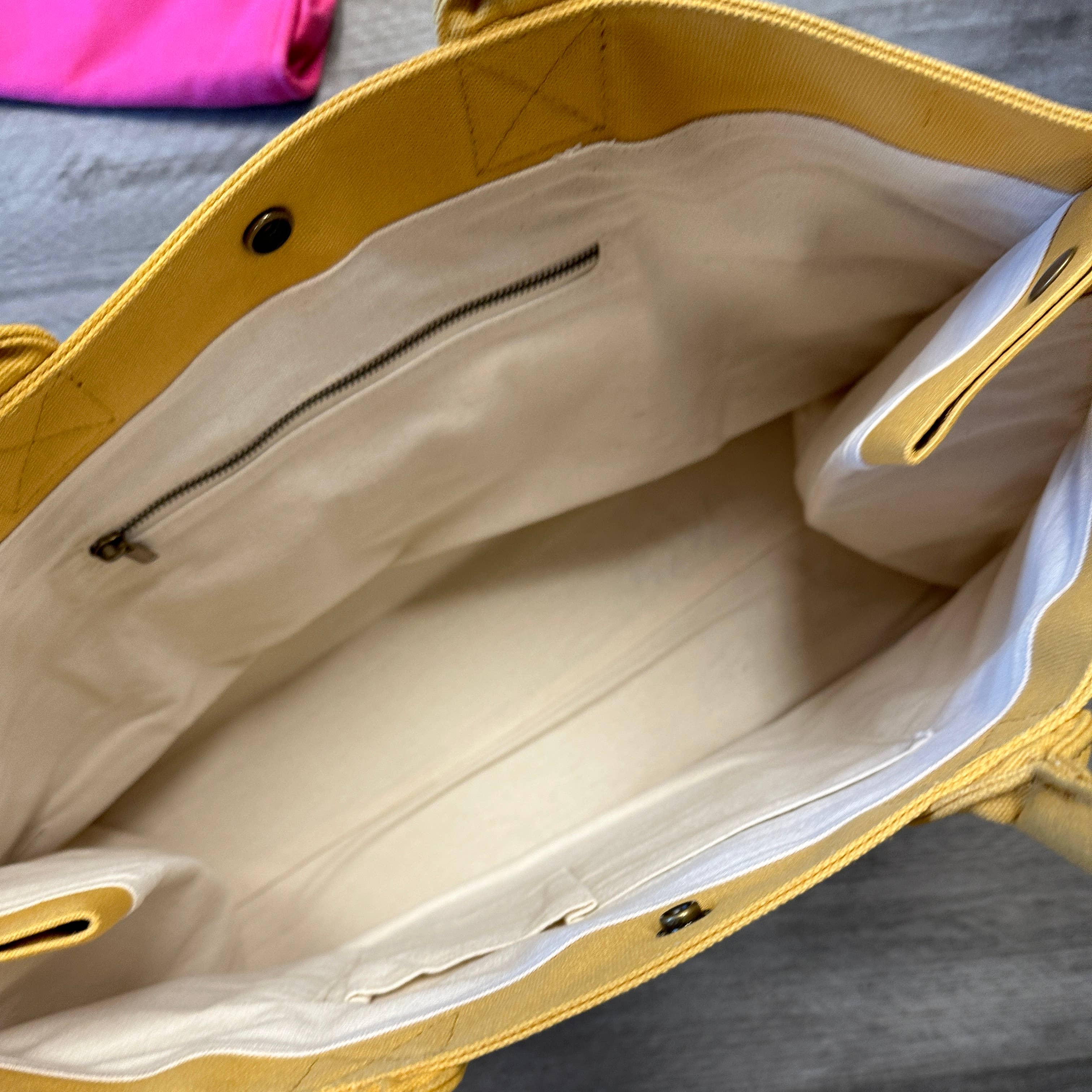 Cthru Purses - Vente Tote bag – femme - Fourre-tout en toile à rayures - Crème3