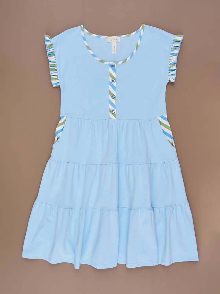 Marie Nicole Clothing - Wholesale Mommy & Me Sets - Mom & Me Tropical Twist Tiered Dress