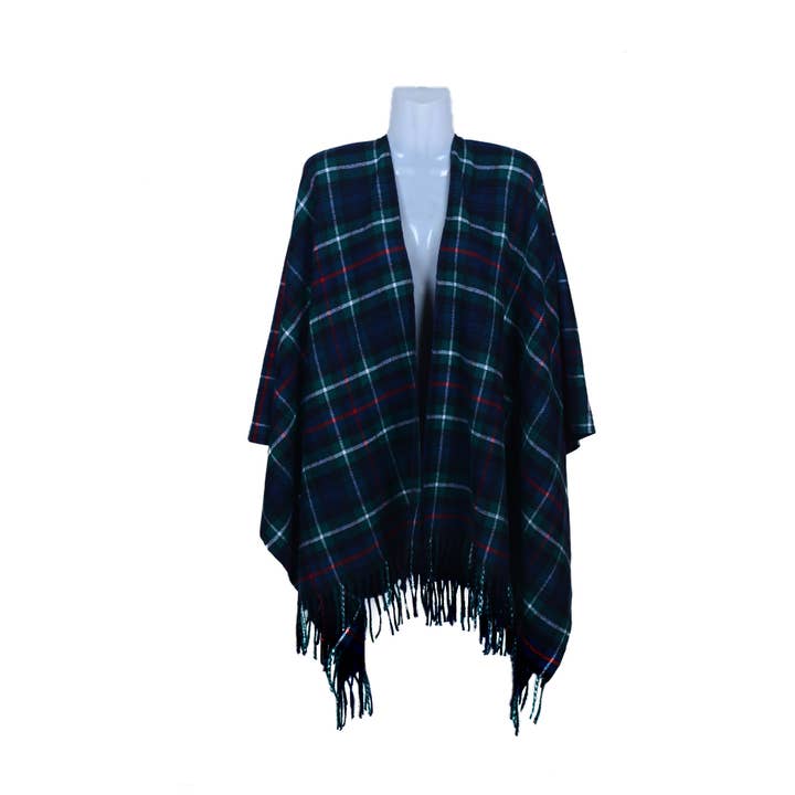 Alba Wholesale - Wholesale Capelet - Women's - Large Supersoft Tartan Capes