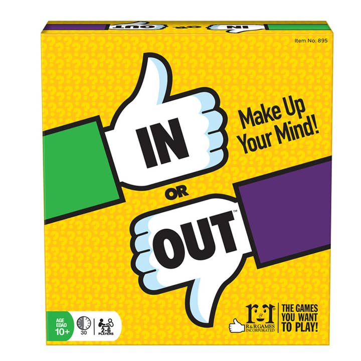 In or Out party game for wholesale by R & R Games