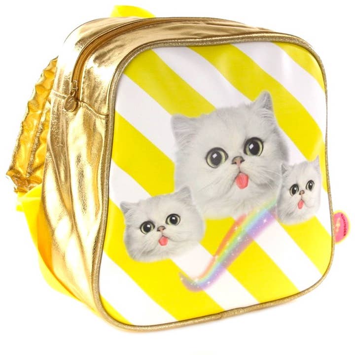 Kunstboer - Wholesale Backpack - Kids - Backpack Kittens yellow2
