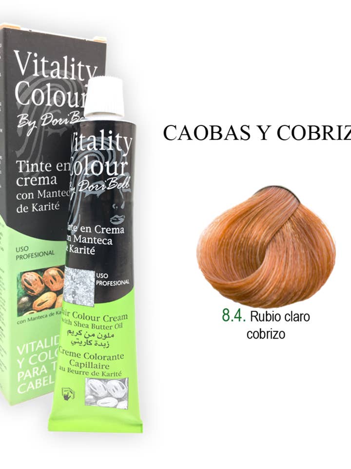 VITALITY COLOUR professional cream dye 60ml. TONE 8.4 for wholesale by sesioMWorld - M·O·I Professional