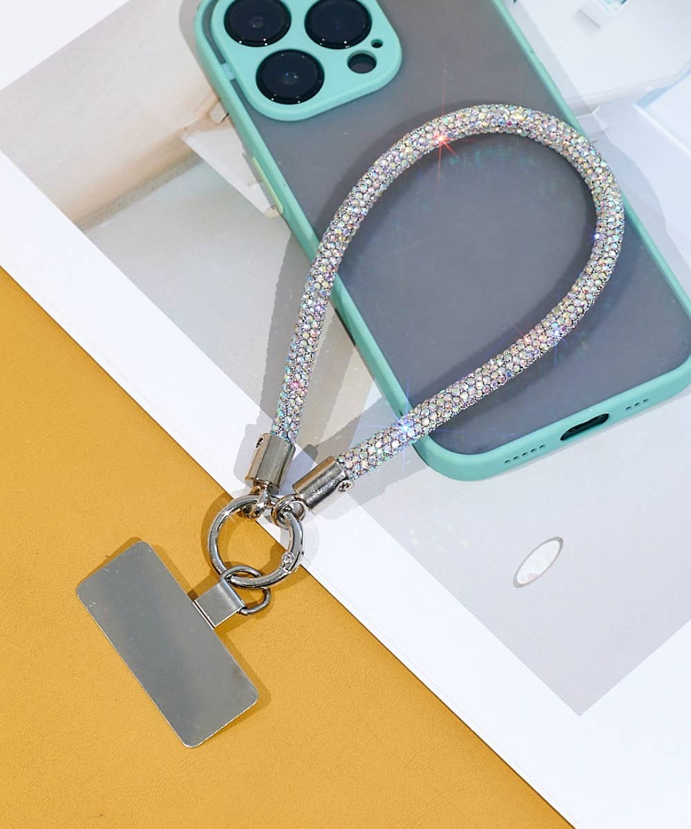 DESHENG ENTERPRISE – Alça para capa de telemóvel por atacado – PORTA-CHAVES COM CORRENTE DE STRASS E SUPORTE PARA TELEMÓVEL2