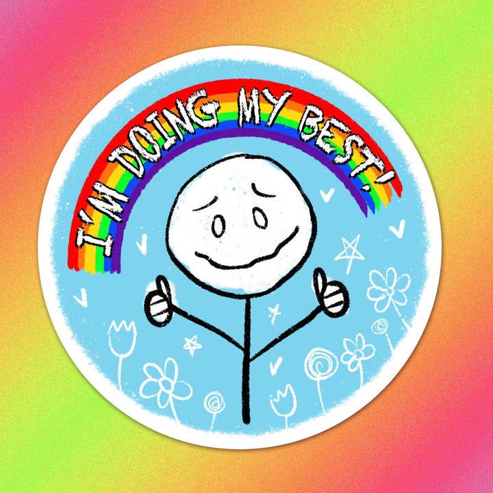 Jag Gör Mitt Bästa Motivationsklistermärke för wholesale av Nicole Alt Delete