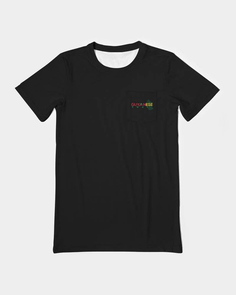 Official Guyanese Swag Guyana Map Logo Black Men's Everyday Pocket Tee for wholesale on Faire6