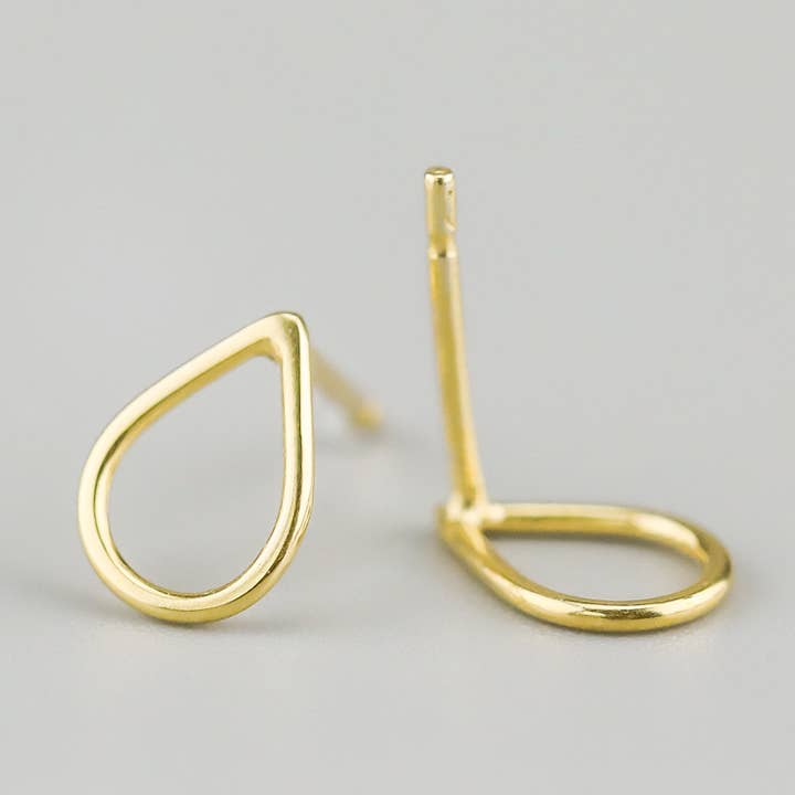 Ayana Yellow Gold Drop Studs for wholesale by Ayana Jewellery
