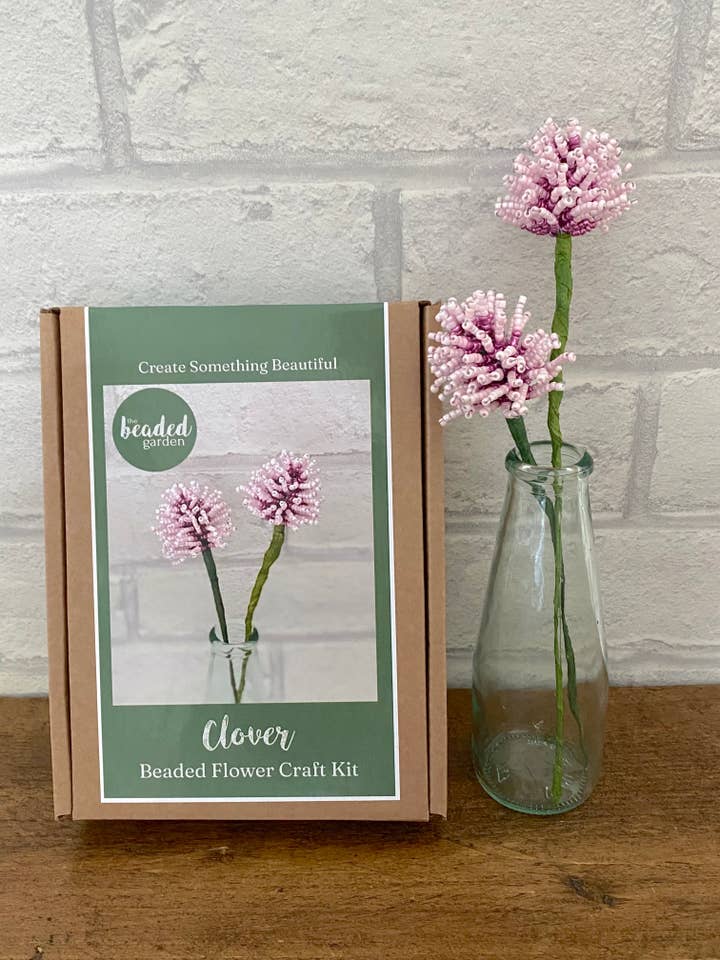 Clover Beaded Flower Craft Kit - A creative gift idea. for wholesale by The Beaded Garden