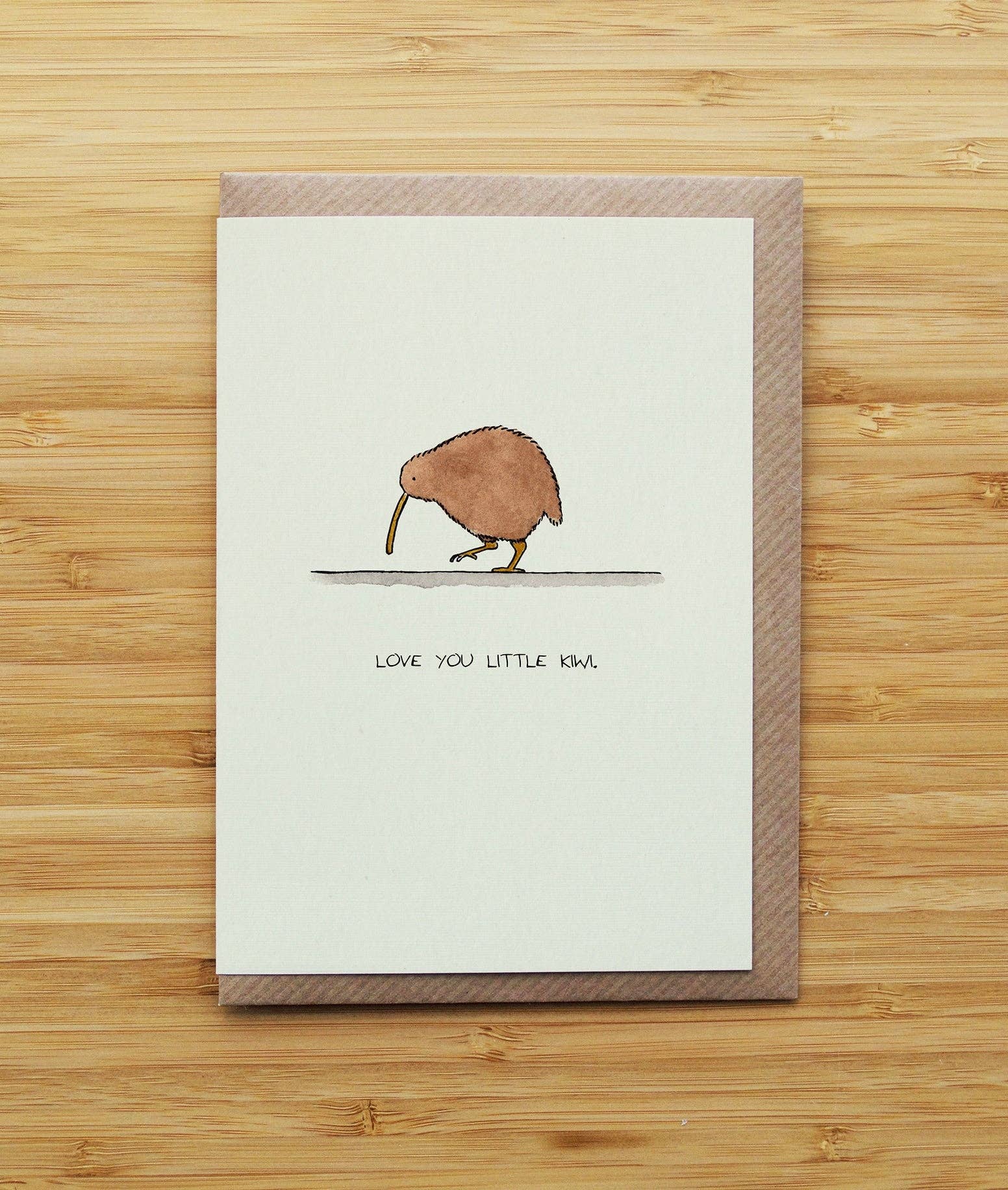 RossJDesigns - Wholesale Love Card - Kiwi Card - Cute - New Zealand - Recycled Card0